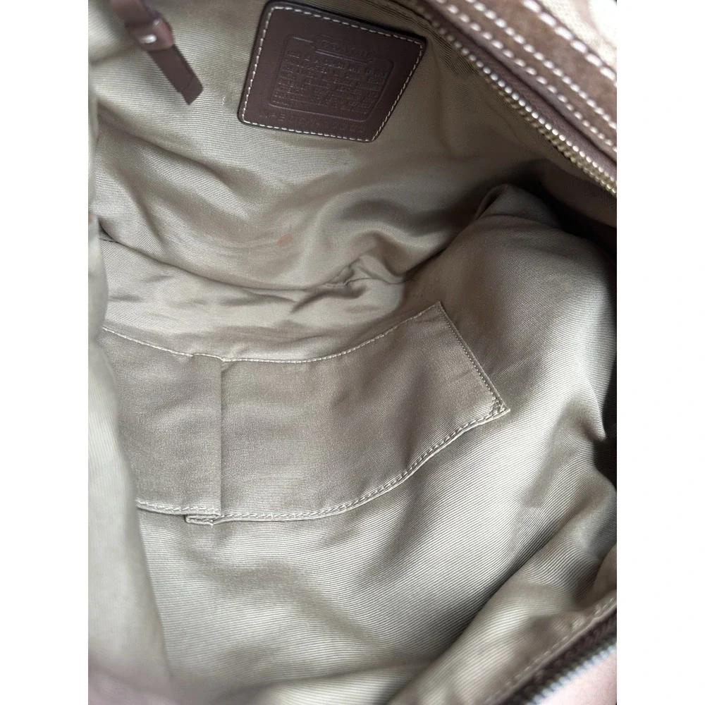 Vintage Coach Signature Patchwork Hobo Bag 10233 Y2K (2006) Gold, Beige, Brown